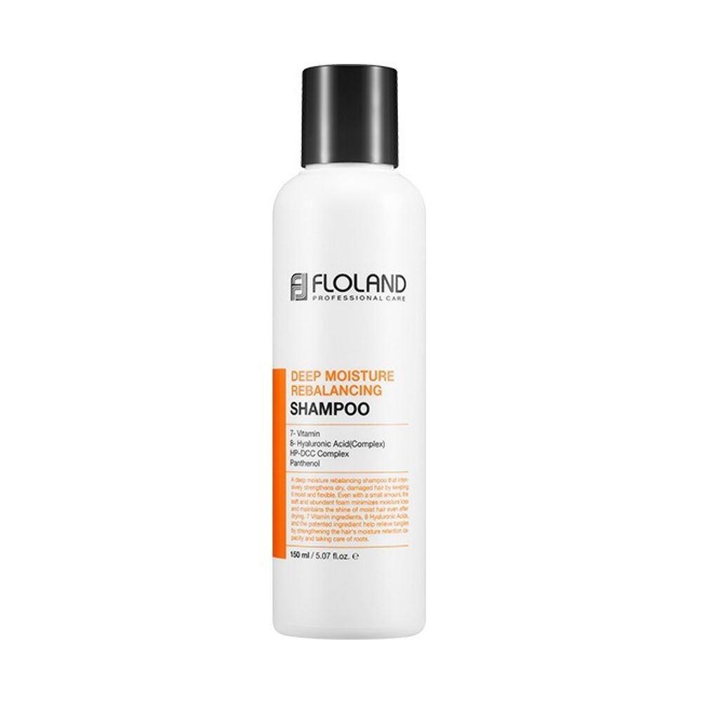 Floland Deep Moisture Rebalancing Shampoo глубокоувлажняющий шампунь с витаминами и гиалуроновой кислотой