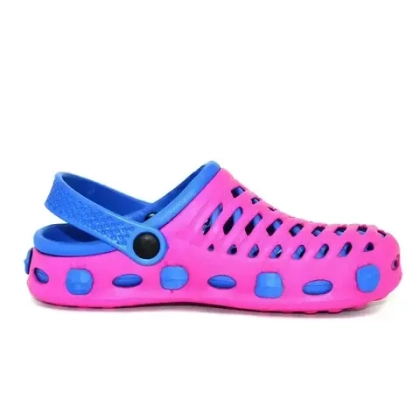 Пантолеты женские пляжные EvaShoes "Комби Слим", Розовый/Голубой