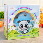 Набор детской посуды 3 предмета "Панда и бабочки"