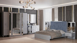 Зеркало "Галакси" серая серебро