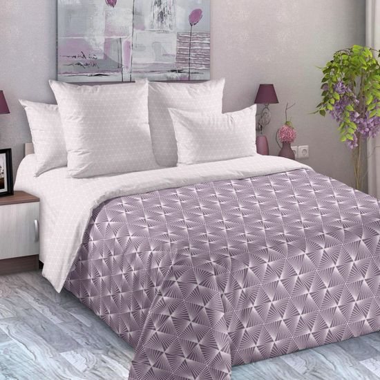 Комплект постельного белья с простыней на резинке Прометей перкаль