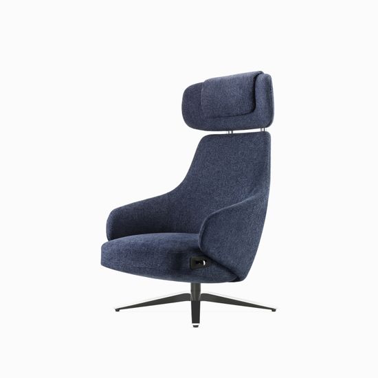 Офисное кресло Doha синяя ткань