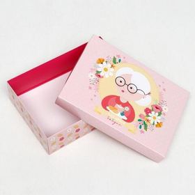 Подарочная коробка сборная "Бабушке", 21 х 15 х 5,7 см