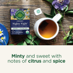Traditional Medicinals, Organic Nighty Night®, ромашка и пассифлора, без кофеина, 16 чайных пакетиков, 24 г (0,85 унции)