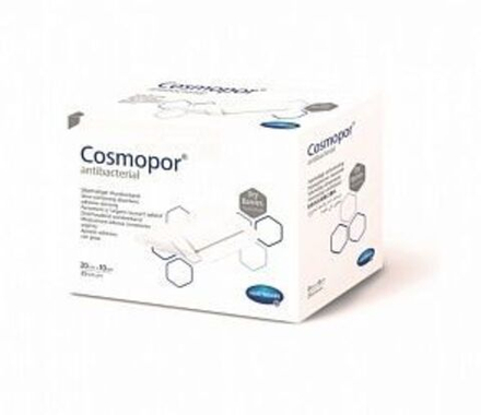 COSMOPOR Antibacterial - Самокл. серебросодержащ.повязки (DryBarrier): 20 х 10 см; 25 шт.
