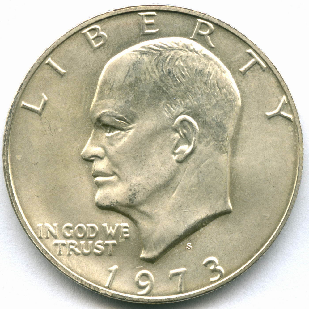 1 доллар 1973 год. (S) США Эйзенхауэр (лунный) AU