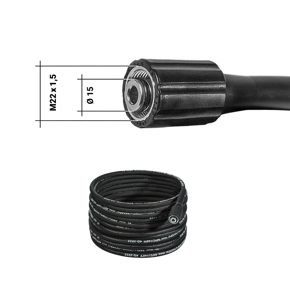 Шланг высокого давления BORT BHS-10-Steel