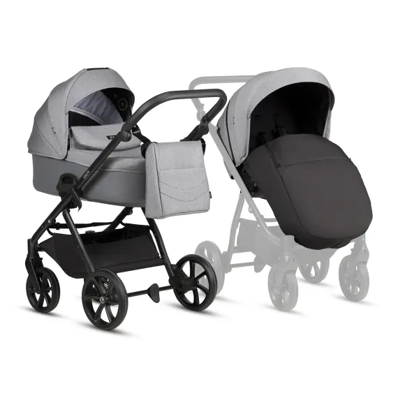 Коляска 3 в 1 Tutis Leo 3+ Stone Grey