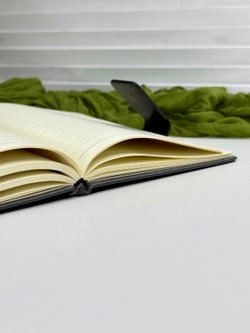 Блокнот А5 линейка 120л на магните серый (0586-2)