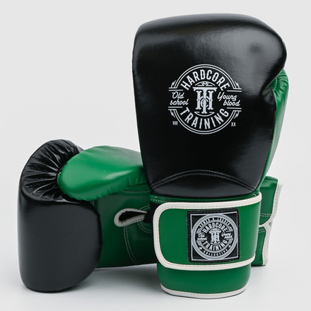 Боксерские перчатки Hardcore Training HardLea Black/Green