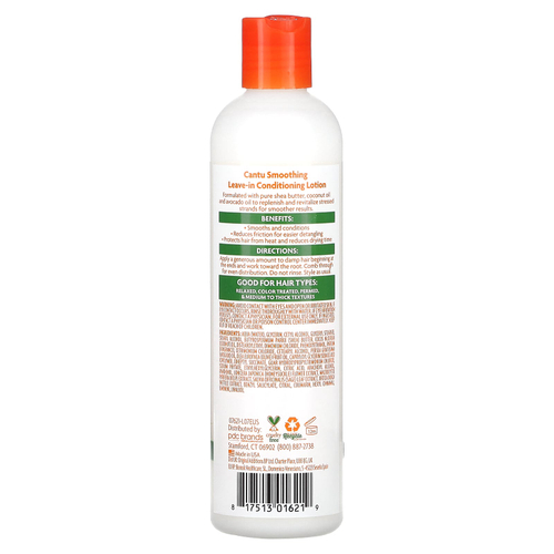 Cantu, Масло ши, разглаживающий несмываемый кондиционер, 284 г (10 унций)