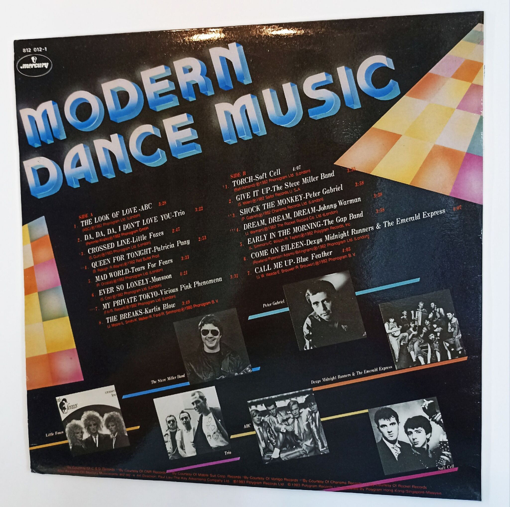 Винтажная виниловая пластинка LP Сборник Modern Dance Music (Hong Kong 1983)