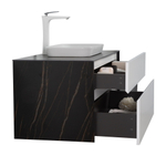 Тумба с раковиной Black&White Universe 100 см U907.1000-1 white matt / lauren gold