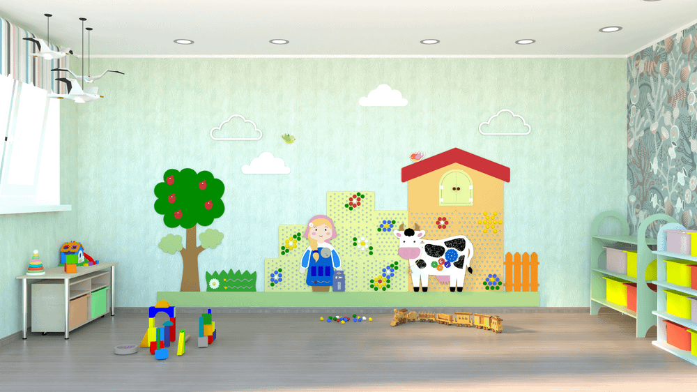 Декоративная панель "Молочная ферма "