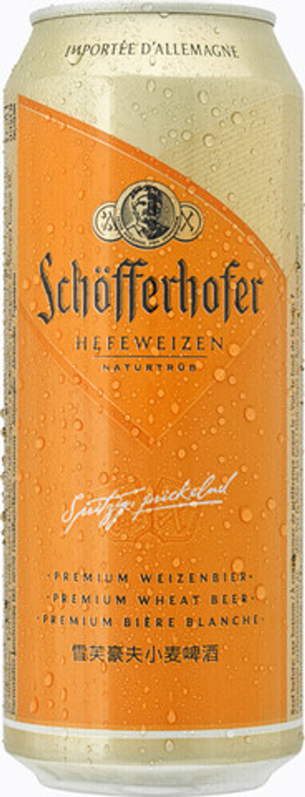 Пиво Шофферхоффер Хефевайзен / Schofferhofer Hefeweizen 0.5 - банка