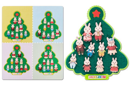 Коврик-пазл "Заячья семейка"