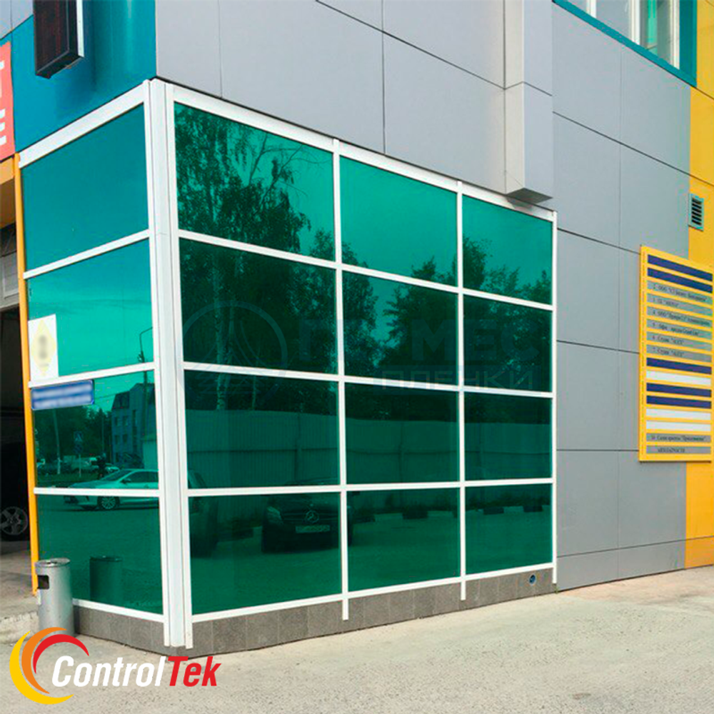 Пленка солнцезащитная зеркальная R GREEN 15 ControlTek, (рулон)