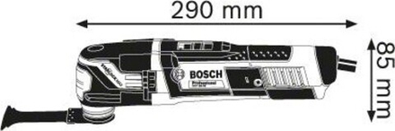Многофункциональный инструмент сетевой BOSCH GOP 55-36 0601231101 Кейс L-Boxx