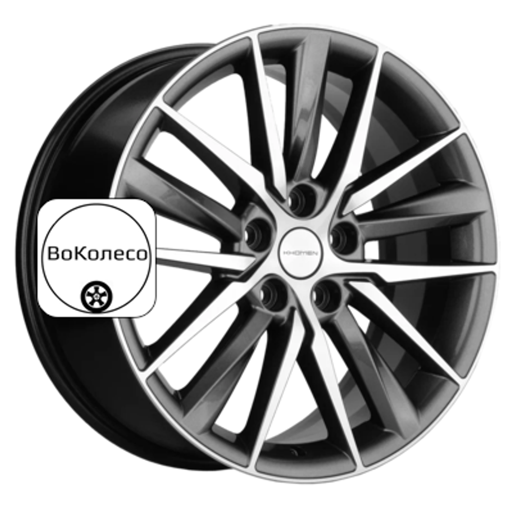 8x18/5x112 ET48 D57,1 KHW1807 (Passat) Gray-FP Khomen Wheels