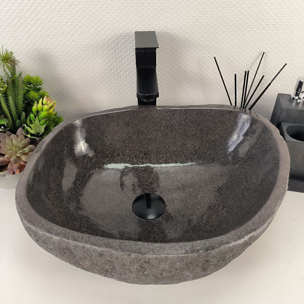 Раковина из речного камня RS-64911 47*38*15 0856