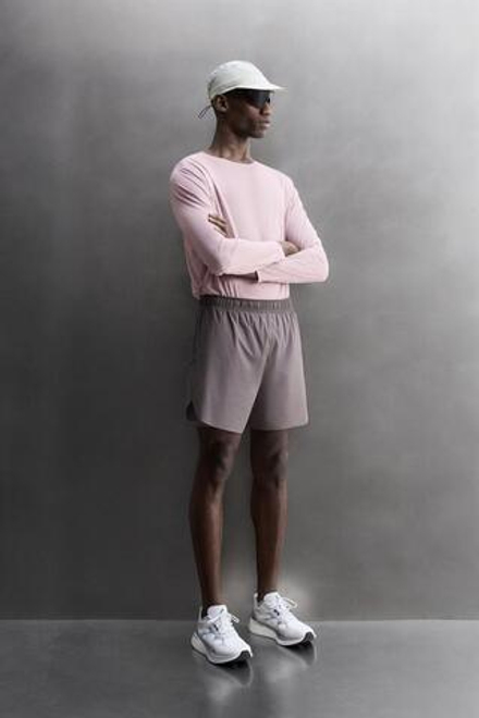 ZARA ШОРТЫ ДЛЯ БЕГА 2 В 1, ЛИЛОВЫЙ