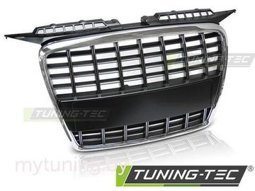 Решетка радиатора S8 LOOK CHROME BLACK для Audi A3 8P