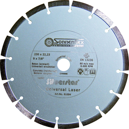 Алмазный отрезной диск Silverstar 230x2,4x10x22,23 Sonnenflex 81004