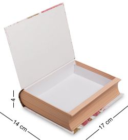 WG-105-B Коробка подарочная «Книга» цв.роза садов.