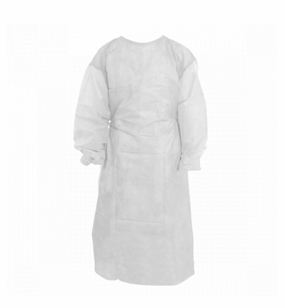 Халаты одноразовые SMS удлиненные с завязками сзади 5 шт/уп