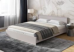 Кровать Берген КР-160 (кашемир) без основания, ЛДСП, Интерьер Центр г.Пенза