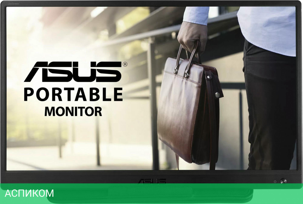 Монитор Asus Portable MB165B черный (90LM0703-B01170)