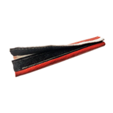 Огнеупорная защита 030 мм на липучке (красная) POWERMASTER