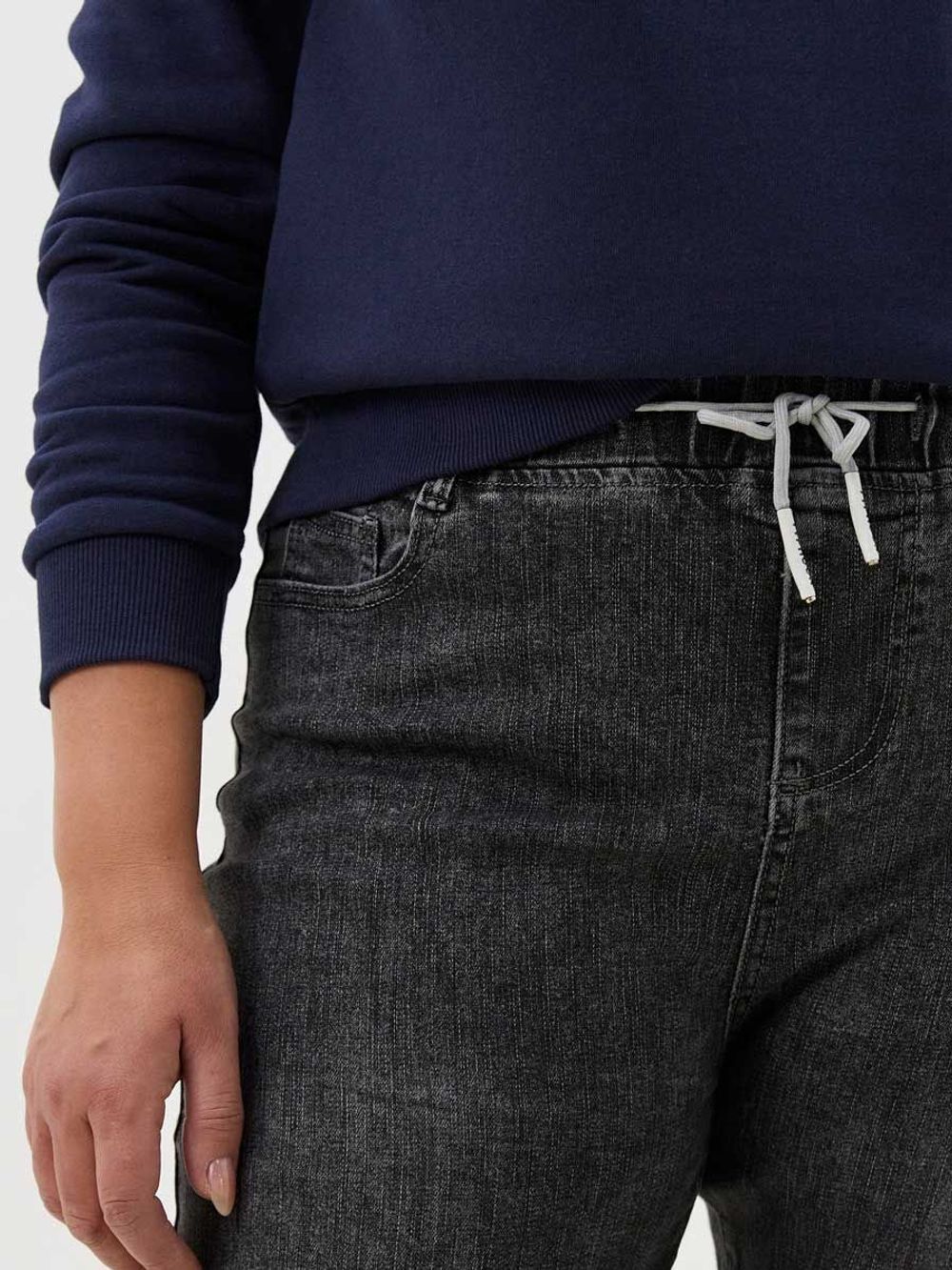 Джинсы на резинке больших размеров