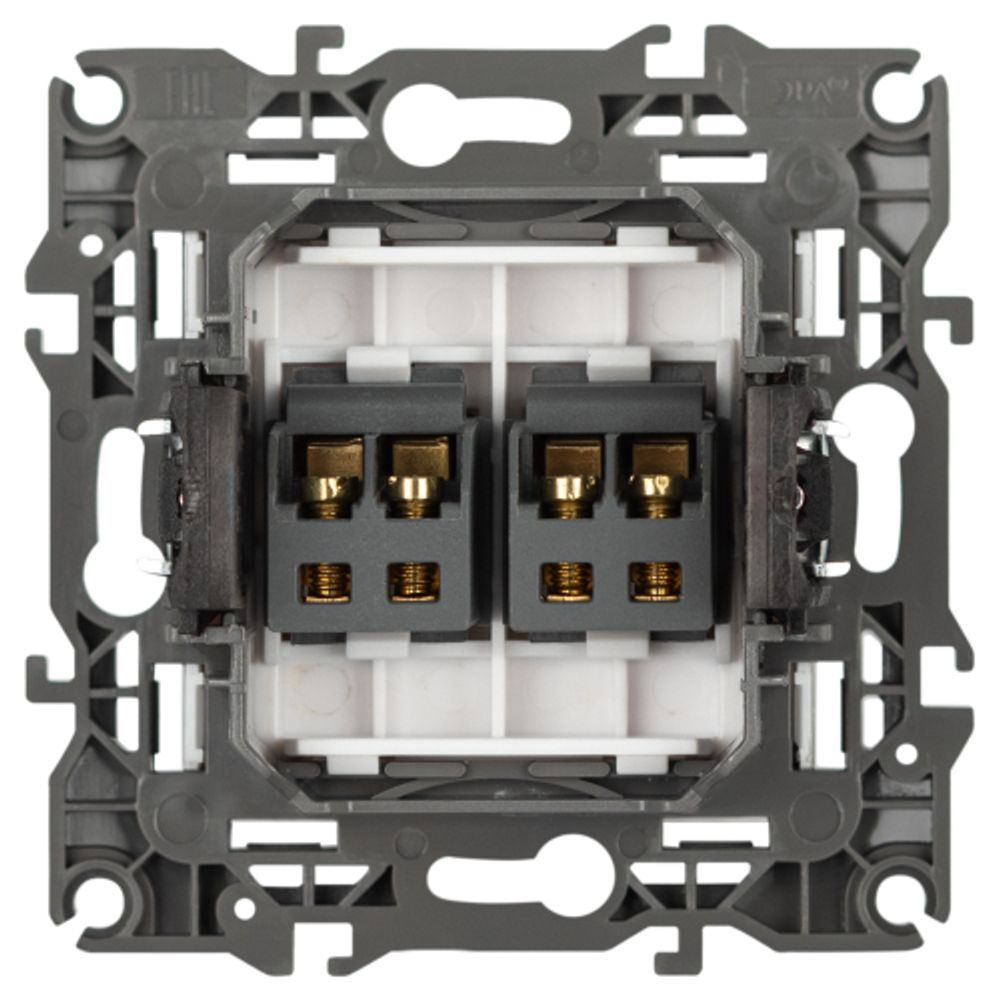 Розетка ЭРА Серия 12 12-3112-01М аудио двойная, белый матовый