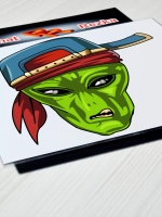 Наклейка - Инопланетянин