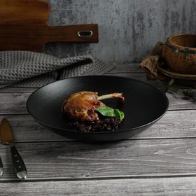 Салатник d=26 cм,фарфор "NOBLE" серия "Fine Plus-Black Sand"