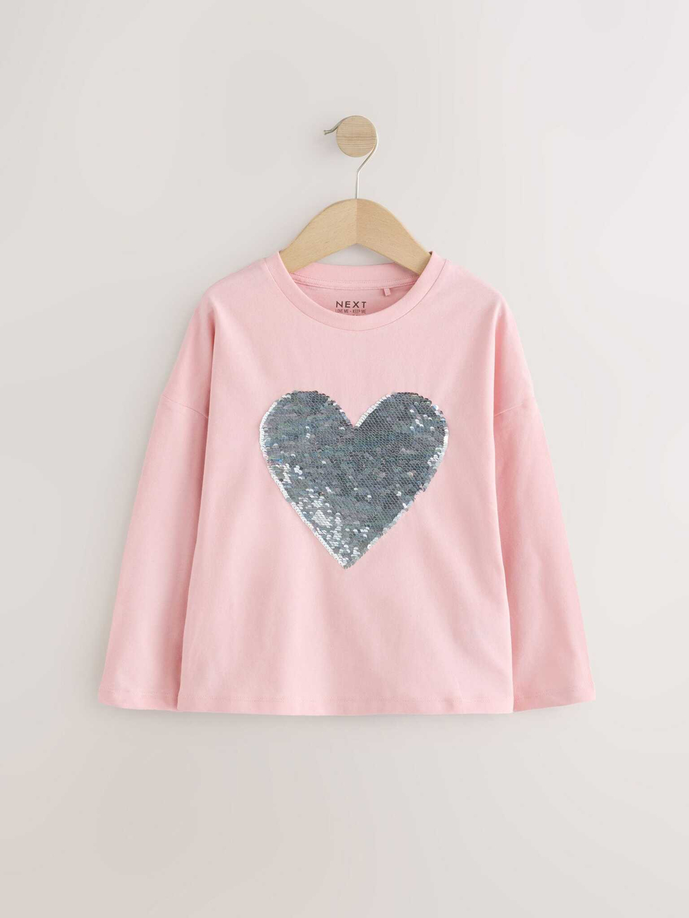 Лонгслив для девочки Next E44-424, Розовый