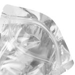 Пакеты дой-пак с замком ZIP LOCK, металлизированная + прозрачная стенка, 180х260 + 40 мм, КОМПЛЕКТ 100 штук, 70 мкм, BRAUBERG, 700686