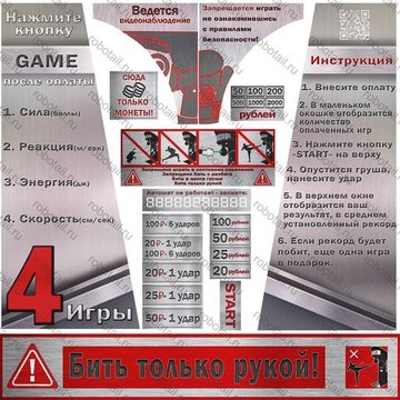 Набор наклеек Информационный для RockyBoxer