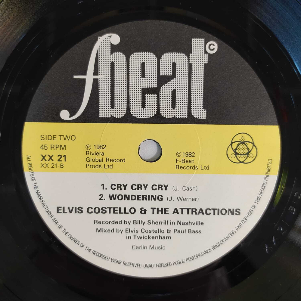 Elvis Costello And The Attractions With The Royal Philharmonic Orchestra - I'm Your Toy (Великобритания 1982г.) 7", 45 RPM, Single