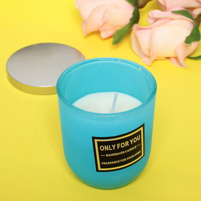 Свеча «Only For You-Roshel» 7*8см в подсвечнике, в подарочной коробке, цвет голубой X014