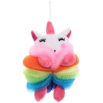 Мочалка нейлоновая для тела детская «MIR KRASOK», единорожек, 17*10см (ZIP пакет)