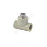 Тройник PP-R комбинированный серый Дн 25х1/2" НР VALFEX 10128125Г