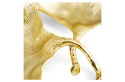 Менажница двухсекционная 25см Michael Aram Листья гинко золотая