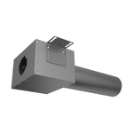 Присоединительная коробка VPDL 125/90×1 на 1 выход (L=400), прямая круглая