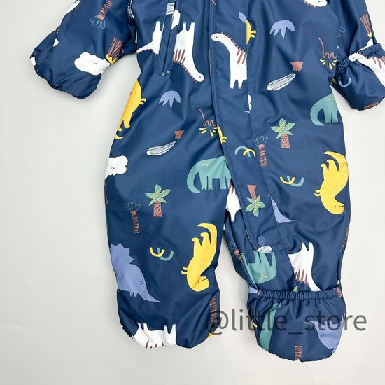 Комбинезон демисезонный "Динозавры" индиго