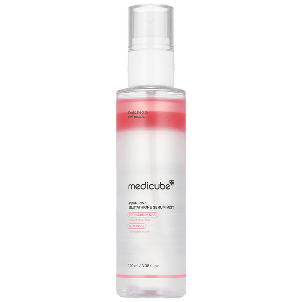 Сыворотка-мист для лица для сияния кожи с ПДРН MEDICUBE PDRN Pink Glutathione Serum Mist 100 мл