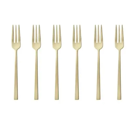 Sambonet Набор из 6 антикварных вилок для шампанского с покрытием Rock PVD