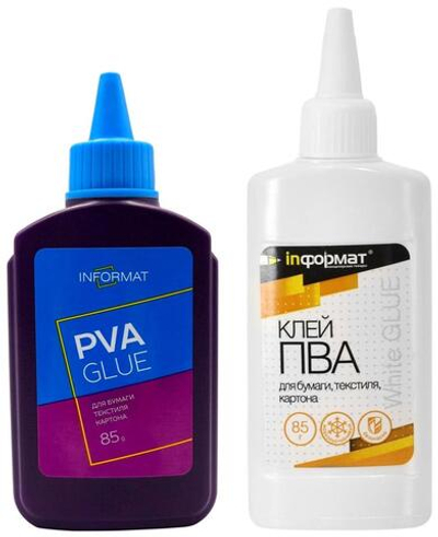Клей ПВА 85мл. с дозатор. универсальный (INFORMAT)