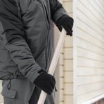 Лопата для уборки снега стальная оцинкованная, 420х370х1370 мм, деревянный черенок, Сибртех